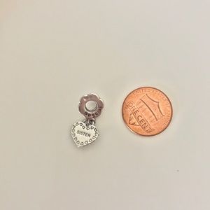 Pandora charm heart shaped